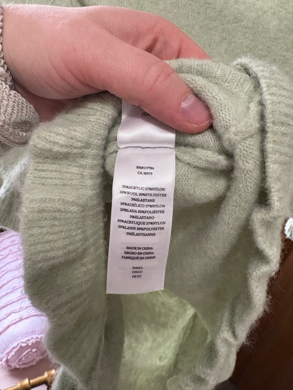 Rails Light Green Puff Sleeve Ruffle Cardigan - Picture 12 of 16